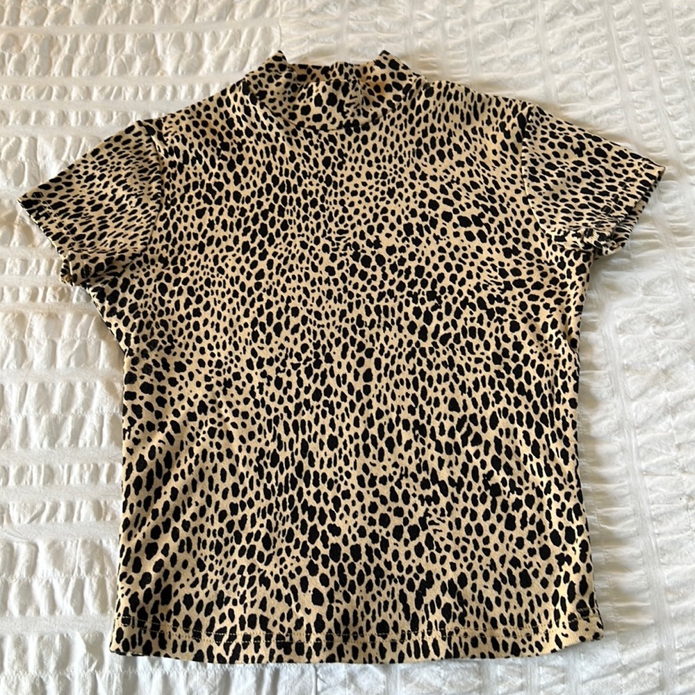 brandy melville cheetah top